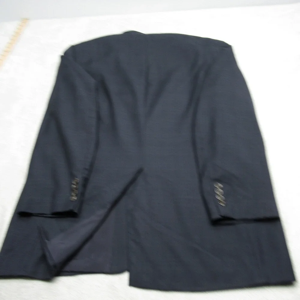 Lauren Ralph Lauren Wool Cashmere Blazer Men 46L Blue‎ Plaid Sport Coat READ